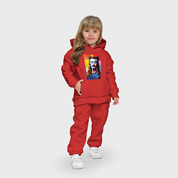 Детский костюм оверсайз Salvador Dali and neural network, цвет: красный — фото 2