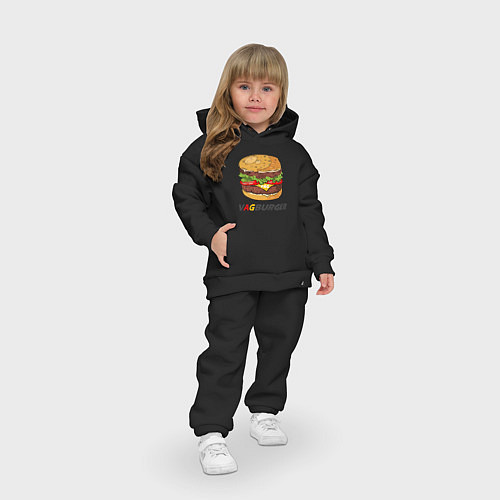 Детский костюм оверсайз VAGBURGER / Черный – фото 3