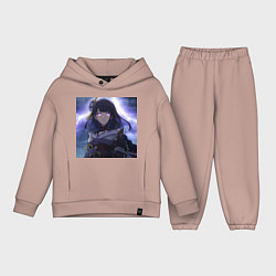 Детский костюм оверсайз Raiden love, цвет: пыльно-розовый