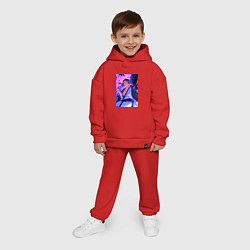 Детский костюм оверсайз Зоро красавец, цвет: красный — фото 2