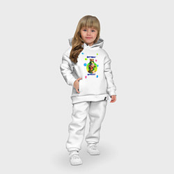 Детский костюм оверсайз Лягушка-царевна, цвет: белый — фото 2