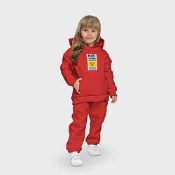 Детский костюм оверсайз Северодвинск сердце атомного флота, цвет: красный — фото 2