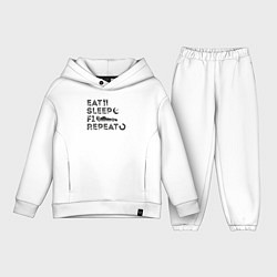 Детский костюм оверсайз Eat sleep F1