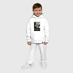 Детский костюм оверсайз Ленин, Маркс и Энгельс, цвет: белый — фото 2