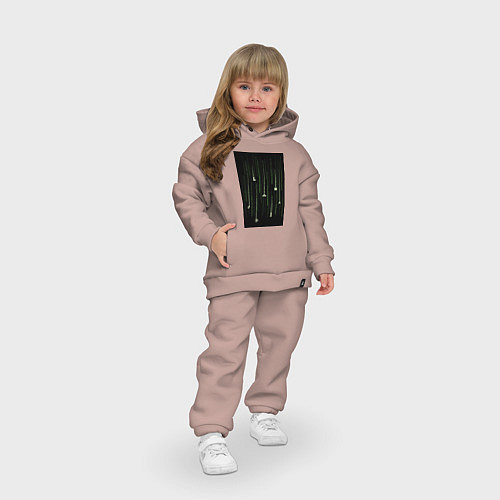 Детский костюм оверсайз Tetris simulation / Пыльно-розовый – фото 3
