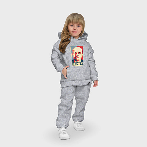 Детский костюм оверсайз Lenin / Меланж – фото 3