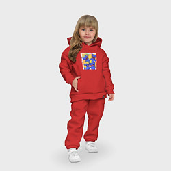Детский костюм оверсайз Haggy Waggy team, цвет: красный — фото 2