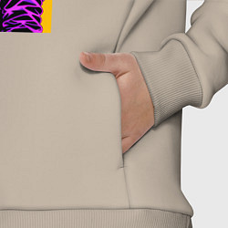 Детский костюм оверсайз Dino astronaut - neural network, цвет: миндальный — фото 2