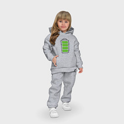 Детский костюм оверсайз Полностью заряженная батарейка, цвет: меланж — фото 2