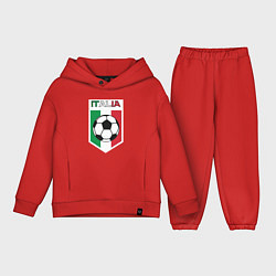 Детский костюм оверсайз Футбол Италии, цвет: красный