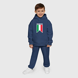 Детский костюм оверсайз Италия чемпион, цвет: тёмно-синий — фото 2
