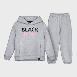 Детский костюм оверсайз Граффити BlackPink, цвет: меланж