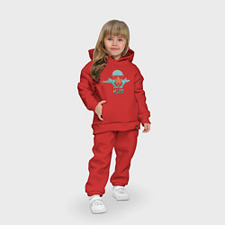 Детский костюм оверсайз ВДВ десантура, цвет: красный — фото 2