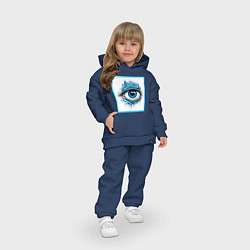 Детский костюм оверсайз Глаз города, цвет: тёмно-синий — фото 2