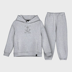 Детский костюм оверсайз Флот России, цвет: меланж