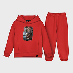 Детский костюм оверсайз Assassins Creed Mirage Асасин Крид Мираж, цвет: красный