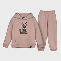 Детский костюм оверсайз Stay cool rabbit, цвет: пыльно-розовый
