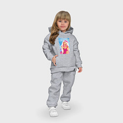 Детский костюм оверсайз Барби Марго Робби, цвет: меланж — фото 2