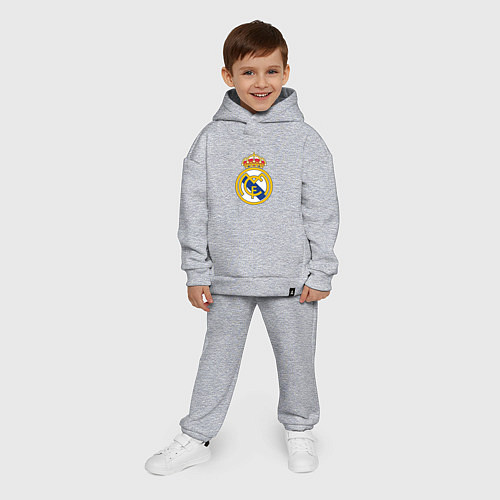 Детский костюм оверсайз Real madrid fc sport / Меланж – фото 4