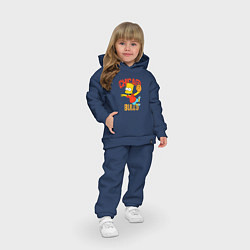Детский костюм оверсайз Чикаго Буллз Барт Симпсон, цвет: тёмно-синий — фото 2