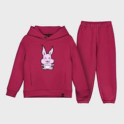 Детский костюм оверсайз Счастливый кролик, цвет: маджента