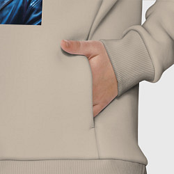 Детский костюм оверсайз Santa Claus - cyber dragon year, цвет: миндальный — фото 2