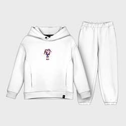 Детский костюм оверсайз Удивительный цифровой цирк помни арт, цвет: белый