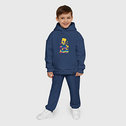 Детский костюм оверсайз Color Bart, цвет: тёмно-синий — фото 2