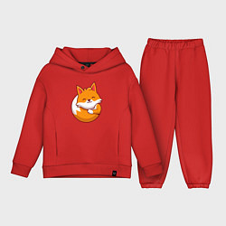 Детский костюм оверсайз Orange fox, цвет: красный