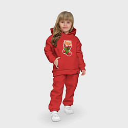 Детский костюм оверсайз Рыжик спит, цвет: красный — фото 2