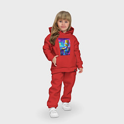 Детский костюм оверсайз Bart Simpson - esports, цвет: красный — фото 2