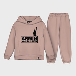 Детский костюм оверсайз Armin van buuren, цвет: пыльно-розовый