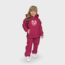 Детский костюм оверсайз Барби - Пила: Lets play a game, цвет: маджента — фото 2