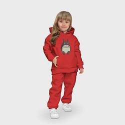 Детский костюм оверсайз Суровый Тоторо, цвет: красный — фото 2