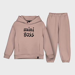 Детский костюм оверсайз Mini boss, цвет: пыльно-розовый
