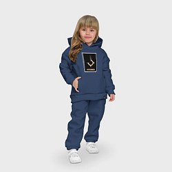 Детский костюм оверсайз Дом Харконненов из Дюна, цвет: тёмно-синий — фото 2
