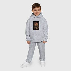 Детский костюм оверсайз Боец Муай Тай, цвет: меланж — фото 2