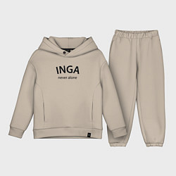 Детский костюм оверсайз Inga never alone - motto