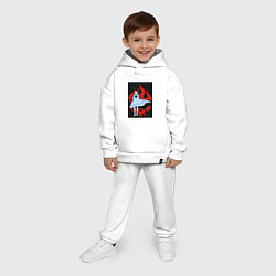 Детский костюм оверсайз Гуррен-Лаганн Камина братан, цвет: белый — фото 2