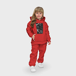 Детский костюм оверсайз Космос формулы, цвет: красный — фото 2