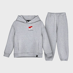 Детский костюм оверсайз Im Indonesian - motto, цвет: меланж