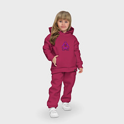 Детский костюм оверсайз UAC фиолетовый, цвет: маджента — фото 2