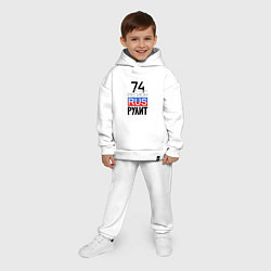 Детский костюм оверсайз 74 - Челябинская область, цвет: белый — фото 2