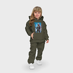 Детский костюм оверсайз Barbie military - special forces, цвет: хаки — фото 2