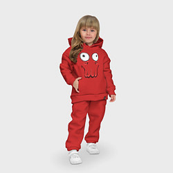 Детский костюм оверсайз John Zoidberg Face, цвет: красный — фото 2