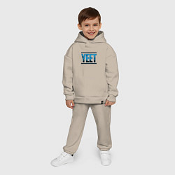 Детский костюм оверсайз Jey Uso yeet wwe, цвет: миндальный — фото 2