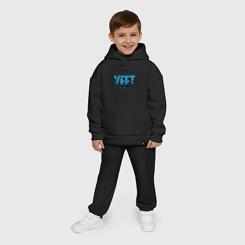 Детский костюм оверсайз Jey Uso yeet wwe / Черный – фото 4
