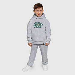 Детский костюм оверсайз Силуэт медведя, цвет: меланж — фото 2