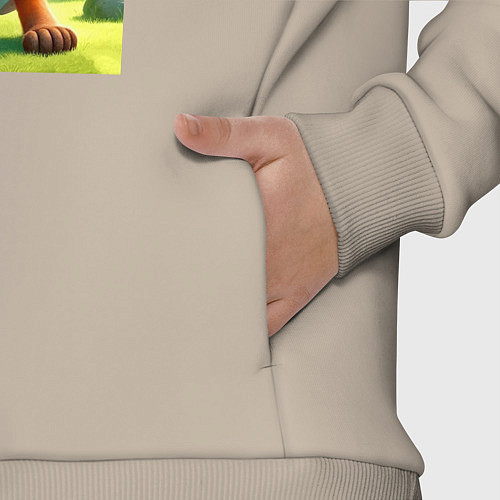 Детский костюм оверсайз Kyokushin karate - fox / Миндальный – фото 3