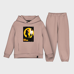 Детский костюм оверсайз Криминальное чтиво парный танец, цвет: пыльно-розовый